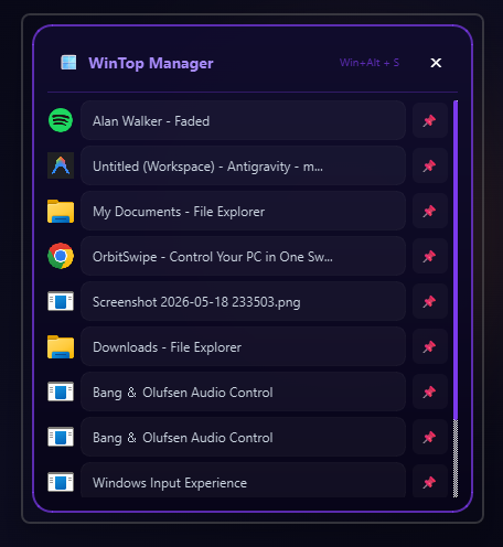 WinTop Manager